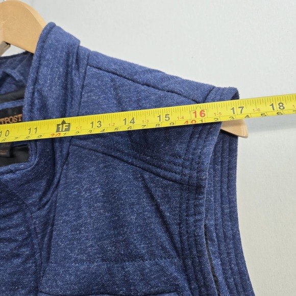 OUTPOST Makers Mens  Vest Size XL Puffer Blue Casual Outerwear Pockets Cabincore - Picture 12 of 14